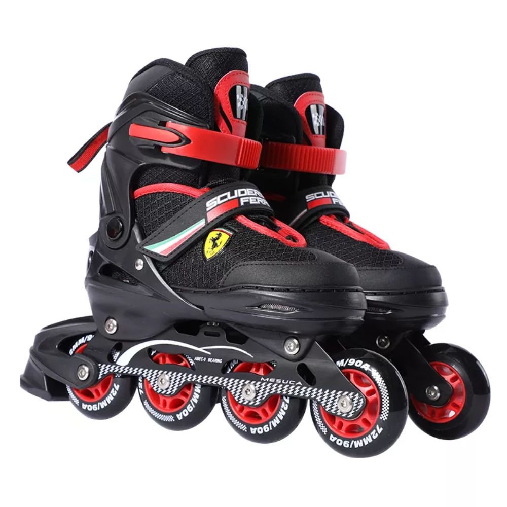 FK16 Ferrari Inline Skate With Adjustable Size Black Toys4me