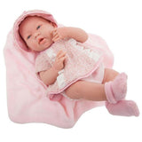 JC Toys - La New Born Baby Doll Rose Dress with Hat
