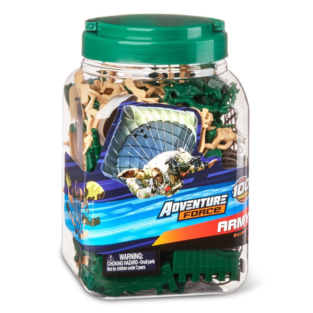 Boley Army Bucket 100pcs
