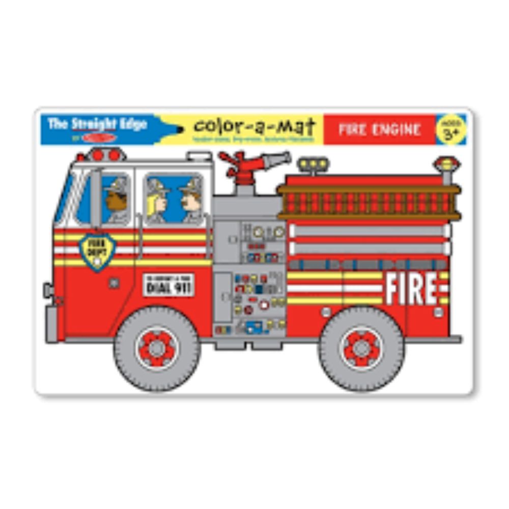 Melissa & Doug Fire Engineer Learning Mat  Image#2