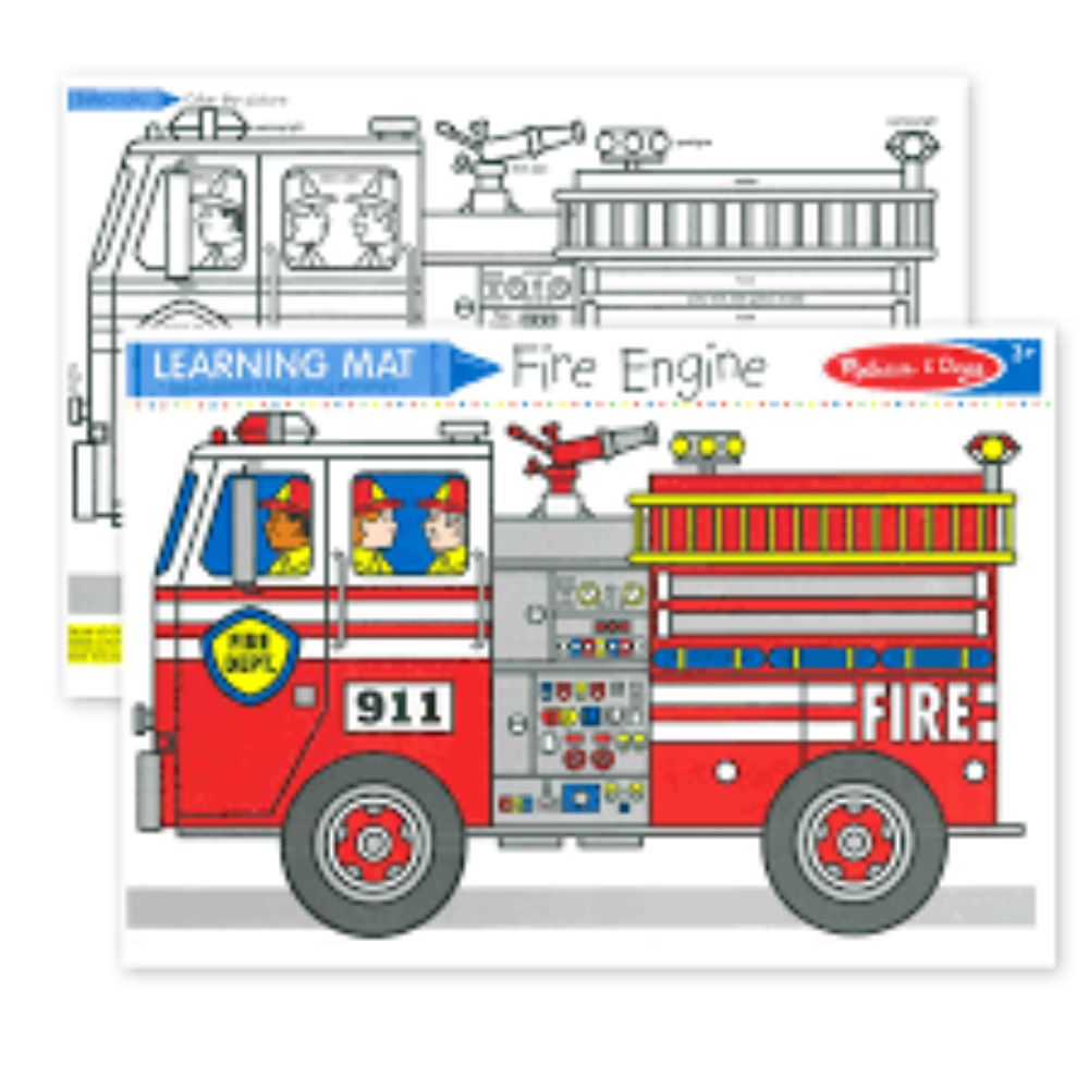 Melissa & Doug Fire Engineer Learning Mat  Image#1