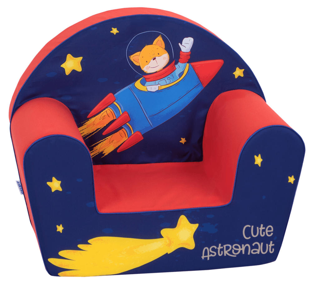 Delsit Arm Chair Cute Astronaut Red