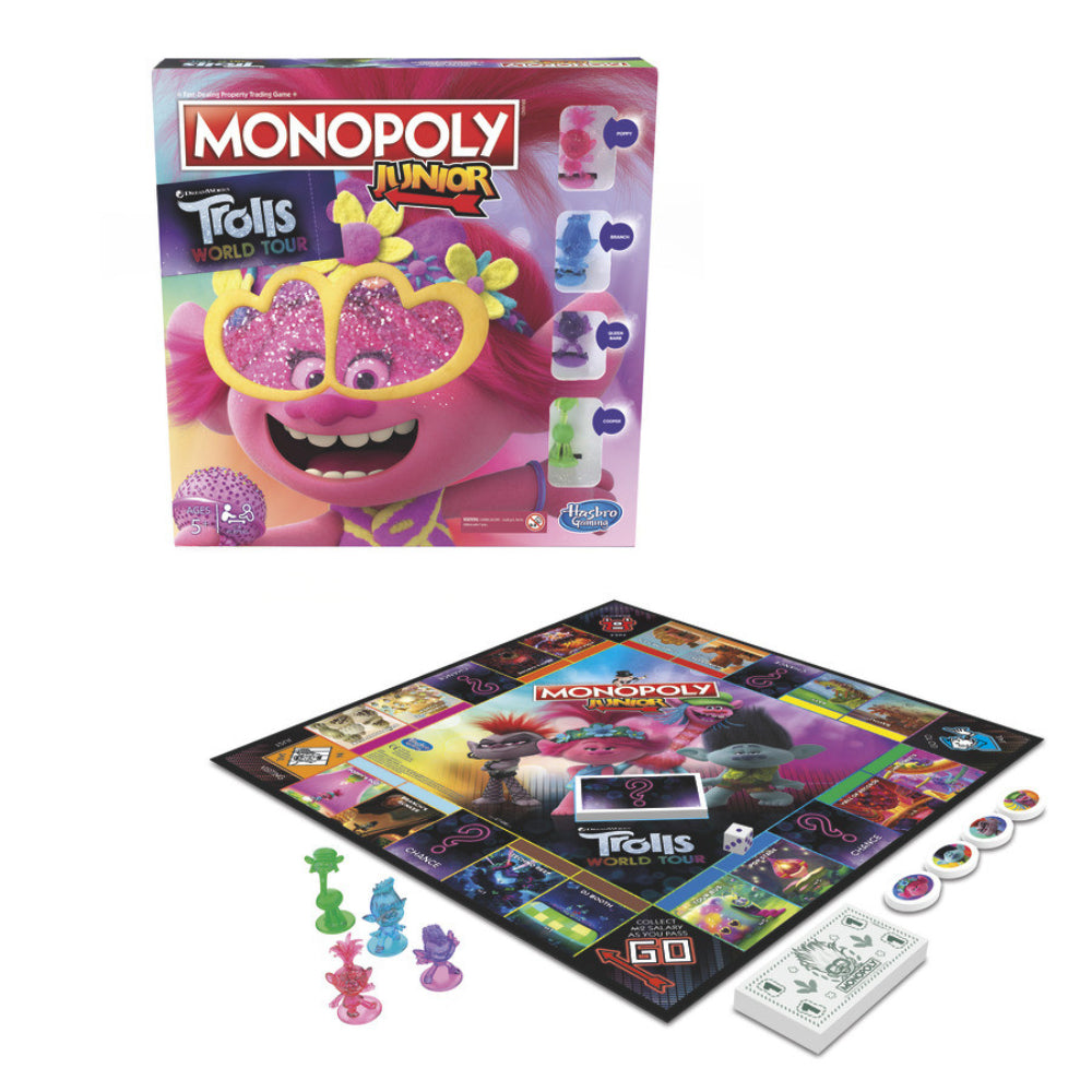 Monopoly Junior Trolls World Tour Edition Monopoly Junior Trolls World Tour Edition