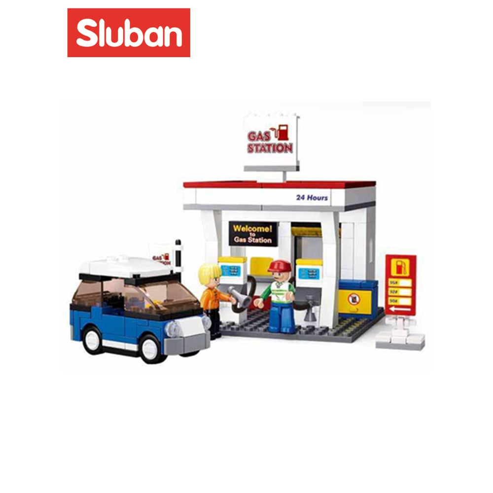 Sluban City Town Gas Station 167pcs  Image#1