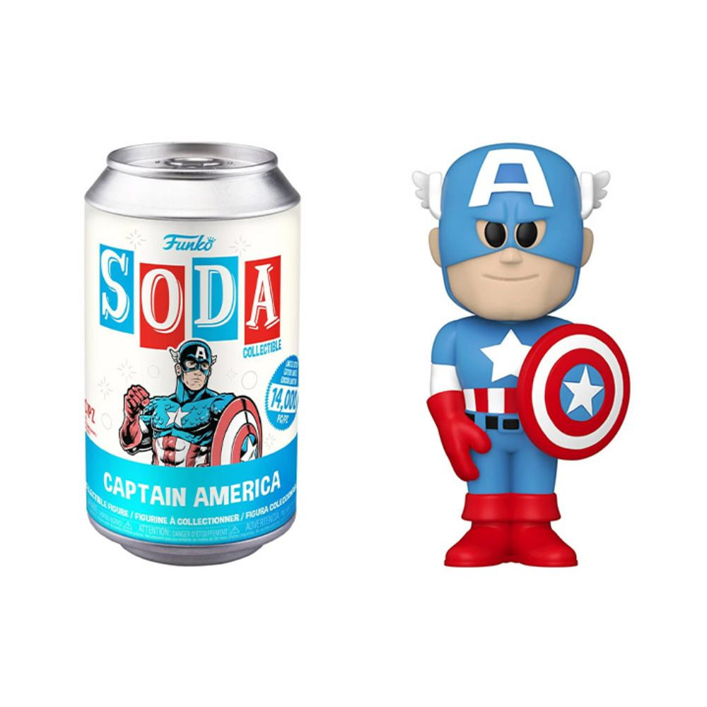 Funko Pop Marvel Vinyl Soda Captain America Limited Edition Figure