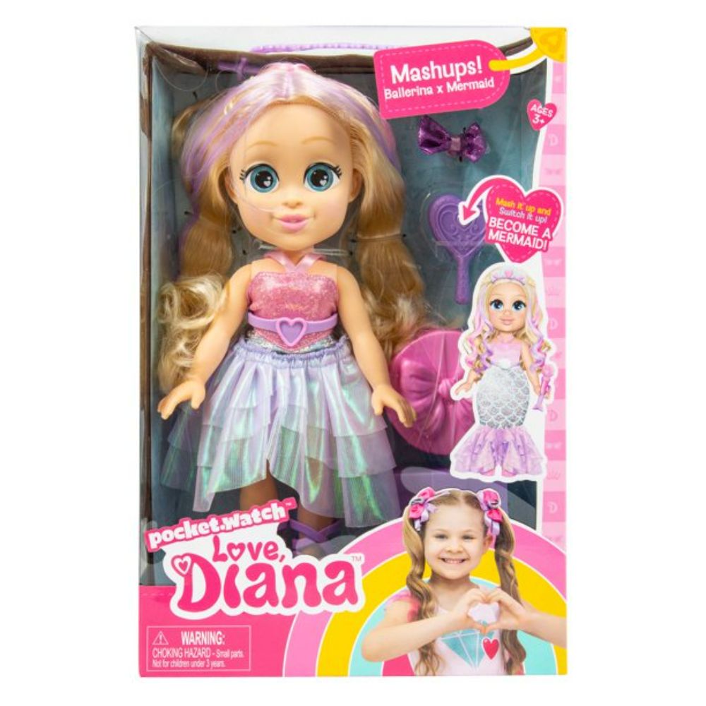 Love Diana 13 inch Doll Mashups! Ballerina x Mermaid