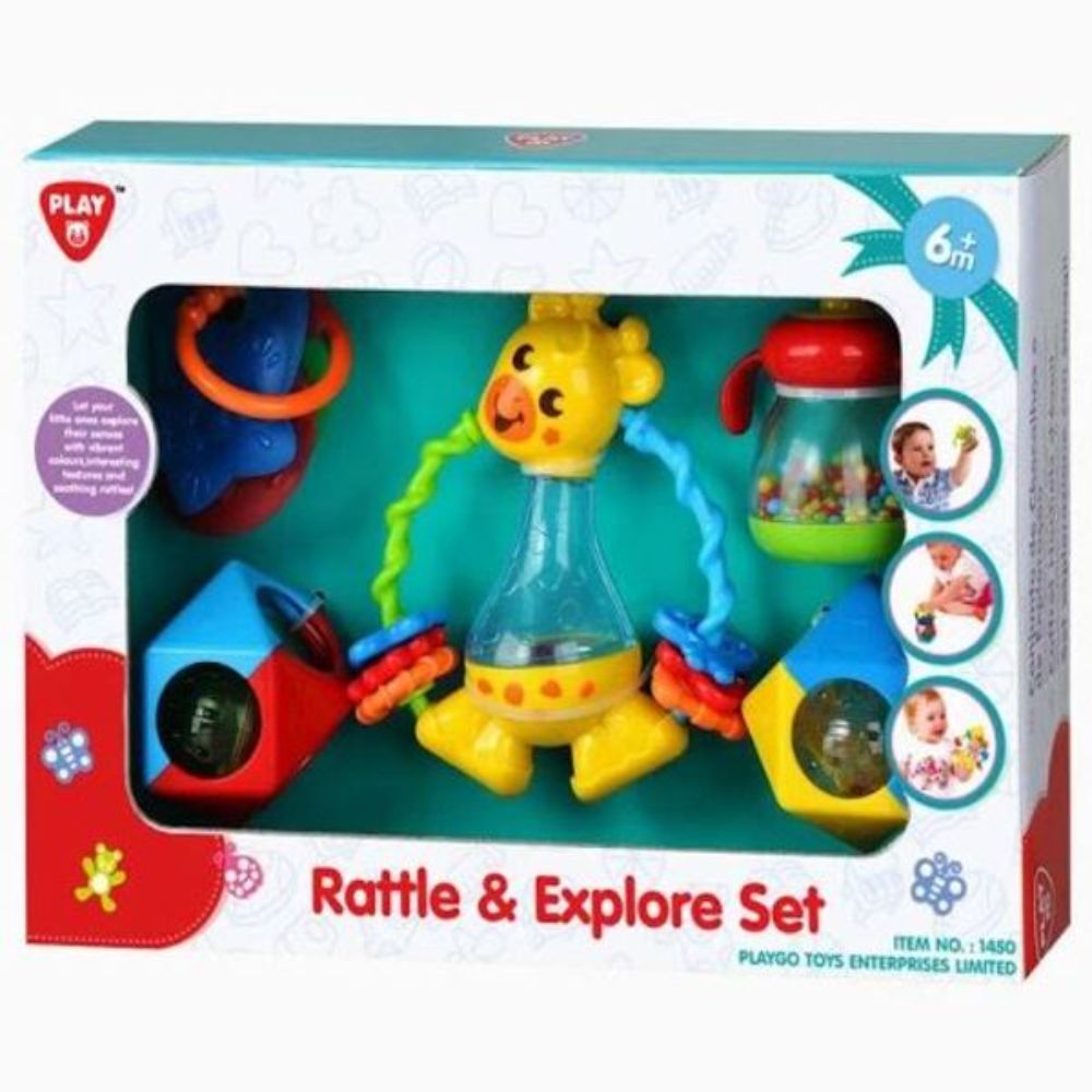 Play Go Rattle & Teethe Explore Set in 5 Pieces