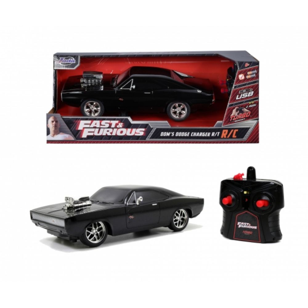 Dickie 1:16 Fast and Furious RC 1970 Dodge Charger Toy Car