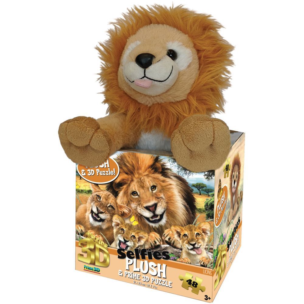Prime 3D Lion Selfie Puzzle 48 Pcs