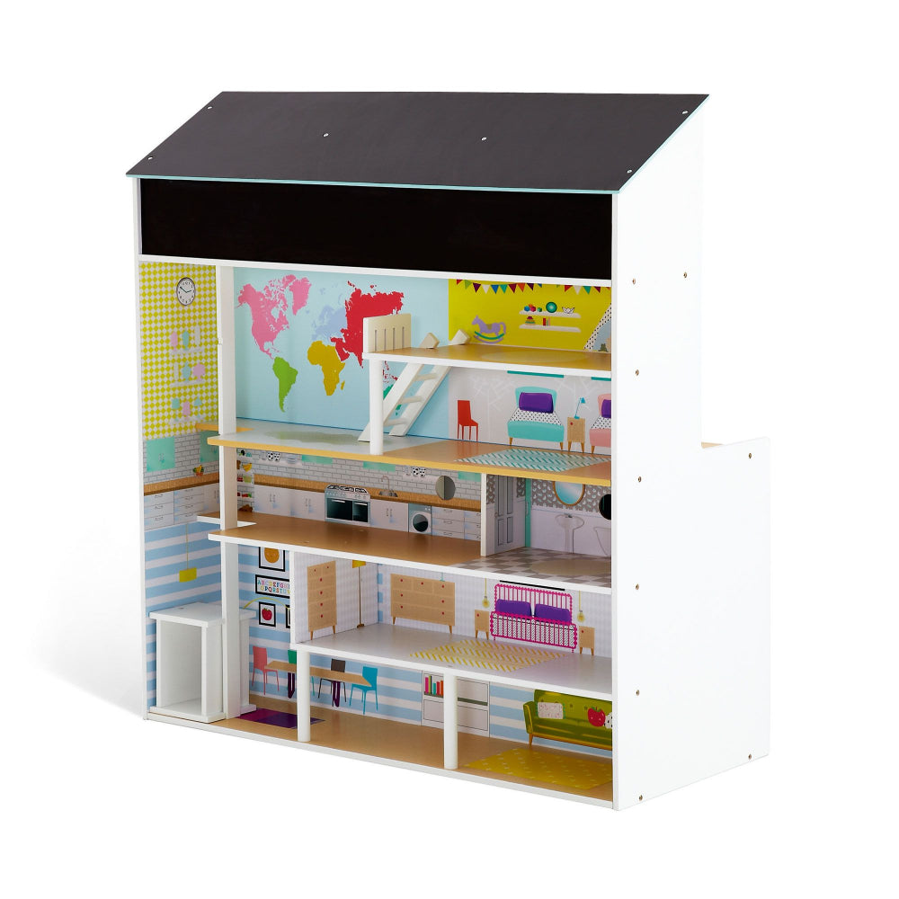 Plum Peppermint Townhouse 2-In-1 Wooden Kitchen & Dolls House  Image#6