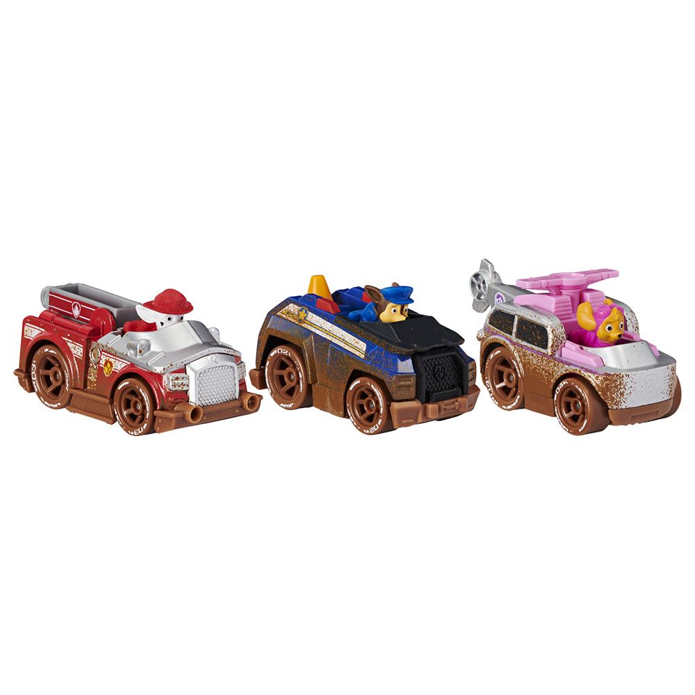 Paw Patrol - Die-Cast Off Road Mud Car Pack of 3