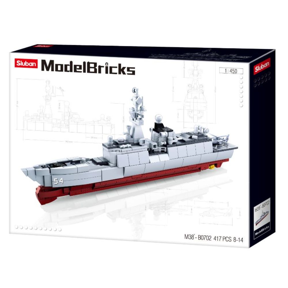 Sluban - Model Bricks Frigate Ship 417 Pcs