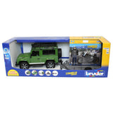 Bruder - Land Rover Station Wagon with Trailer & Scrambler Ducati Cafe  Image#1