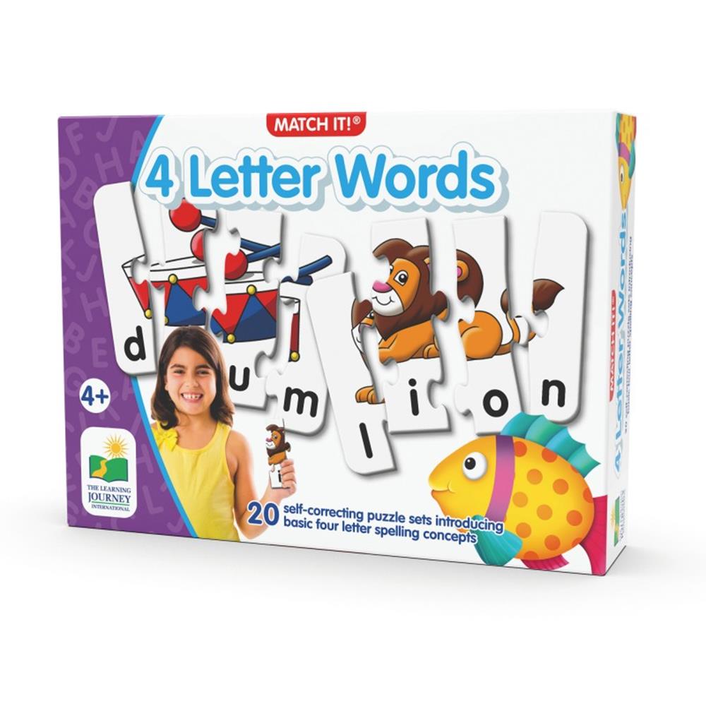 The Learning Journey Match It! - 4 Letter Words (New)  Image#1