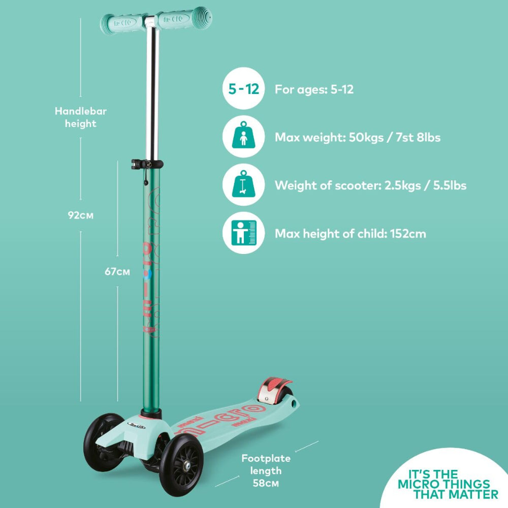 Maxi Micro Deluxe Scooter: Mint  Image#2