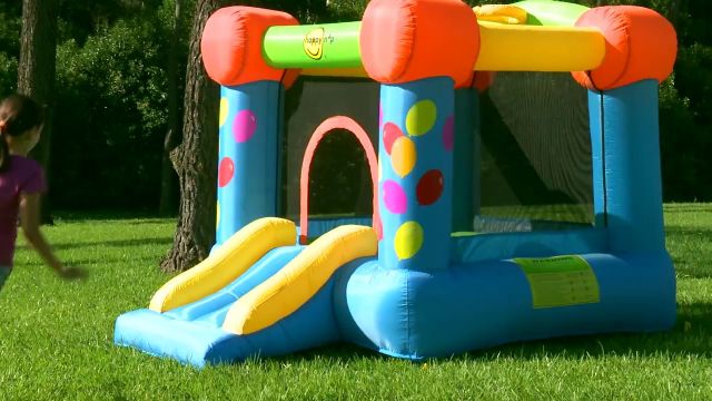 Happy Hop Party Slide and Hoop Bouncer  Image#1