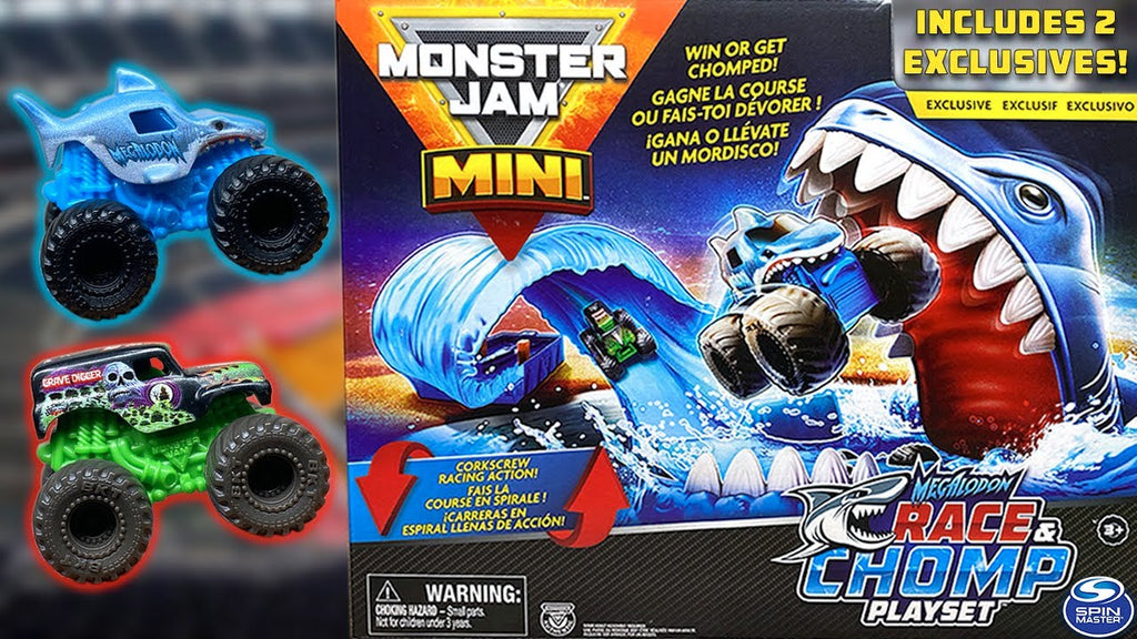 Monster Jam Mini Megalodon Race