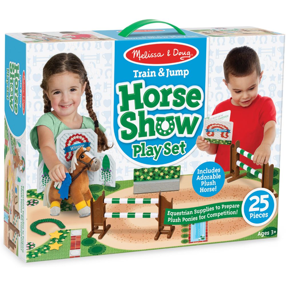 Melissa & Doug Train & Jump Horse Show Play Set
