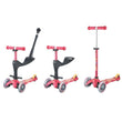 Mini Micro Deluxe 3 in 1 Plus Scooter Rubin Red