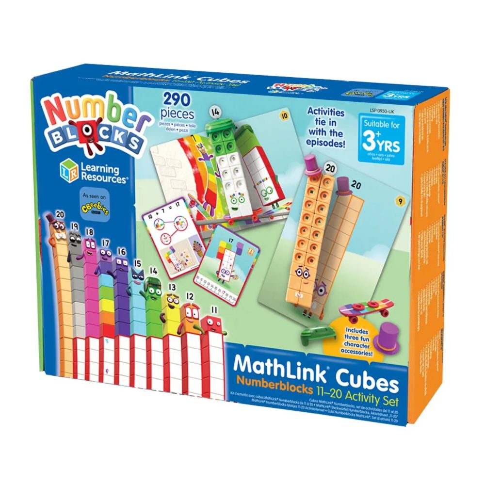 Learning Resources Math Link Cubes 11-20 Activity Set