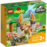 Lego T. rex and Triceratops Dinosaur Breakout