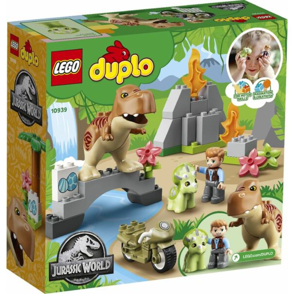 Lego T. rex and Triceratops Dinosaur Breakout