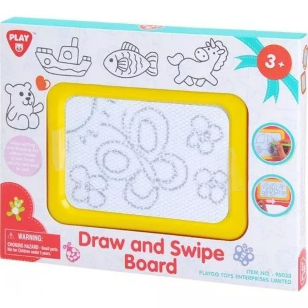 Playgo Draw And Swipe Board Assorted 24 Pcs