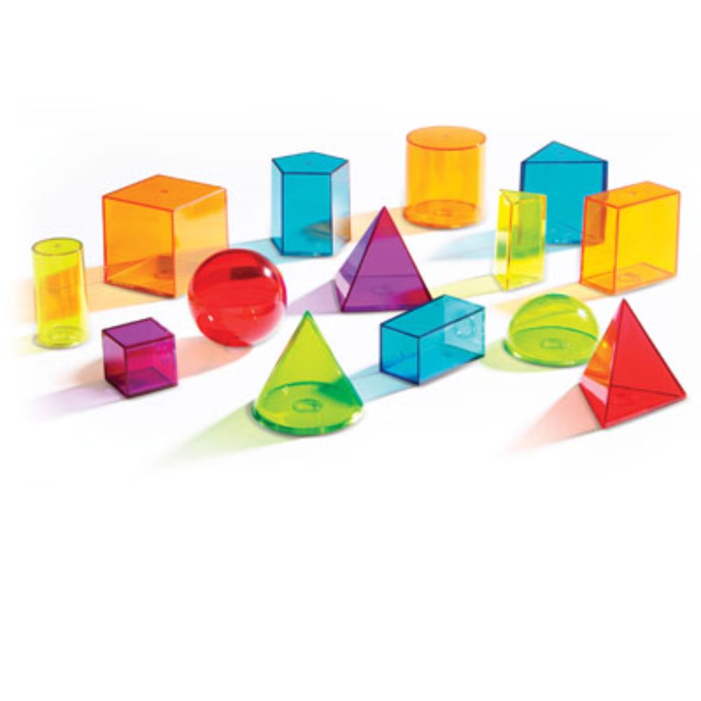 Learning Resources View-Thru® Geometric Solids (Set of 14)