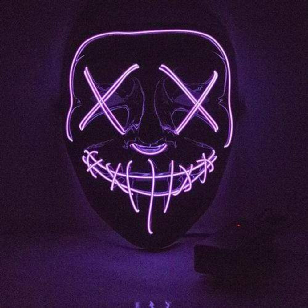 Kids Land Halloween Led Mask Purple
