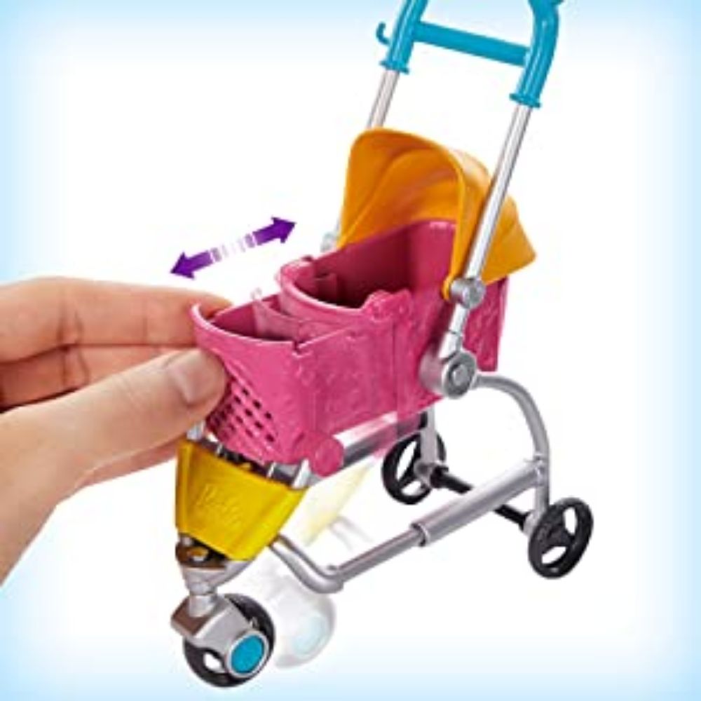 barbie dog stroller Barbie Deluxe Puppy Stroller Doll – Toys4me