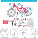 RoyalBaby Stargirl Girls Kids Bike18 Inch , Pink