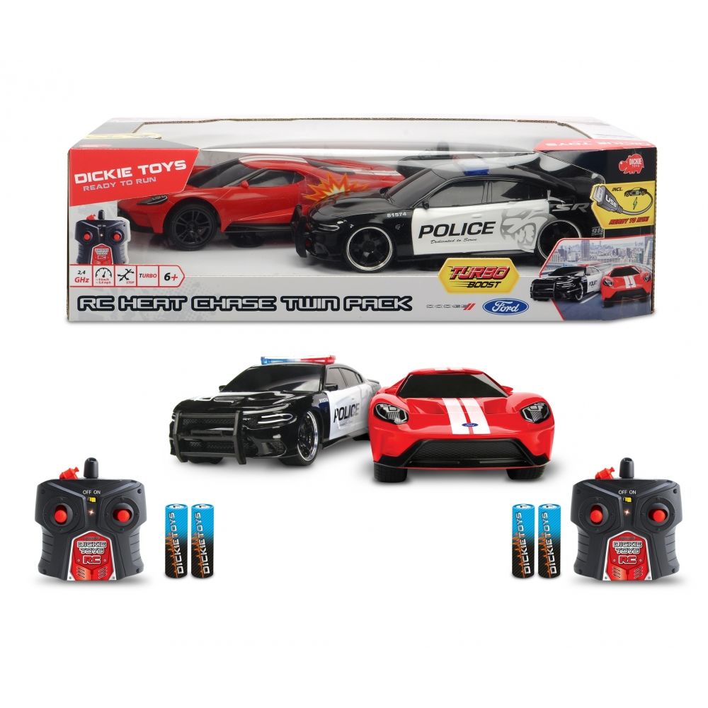 Dickie RC Heat Chase Twin Pack Toy Car Set