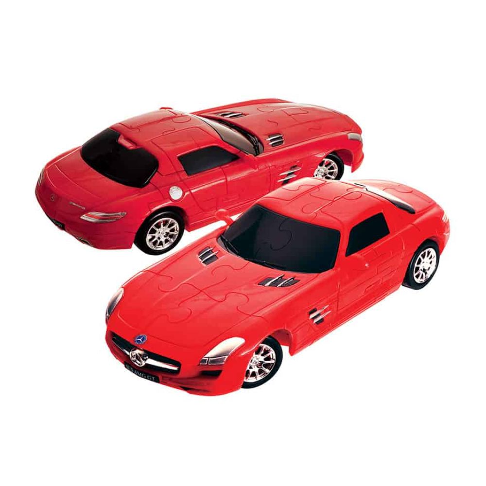 Happy Well Mercedes Benz 3D Puzzle Red Solid – 62 Pieces