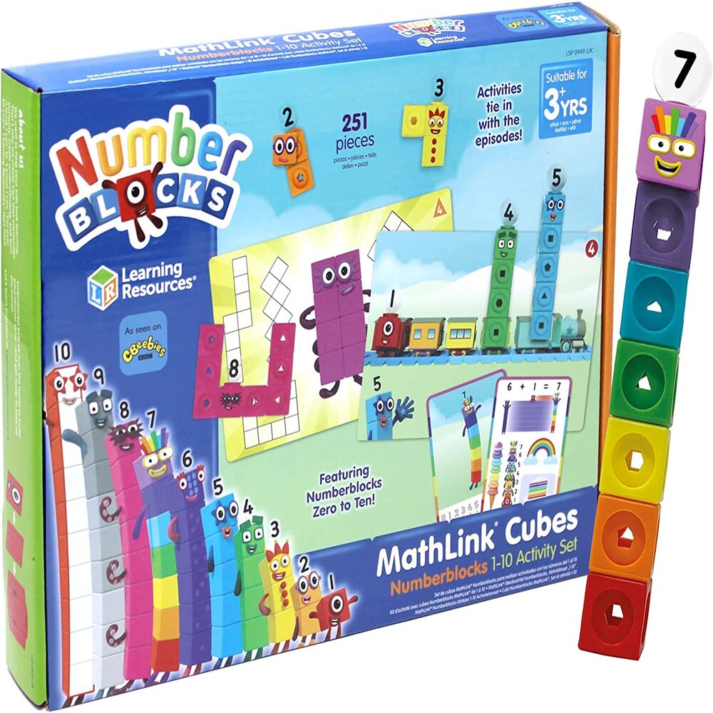 Learning Resources Math Link Cubes 1-10 Activity Set