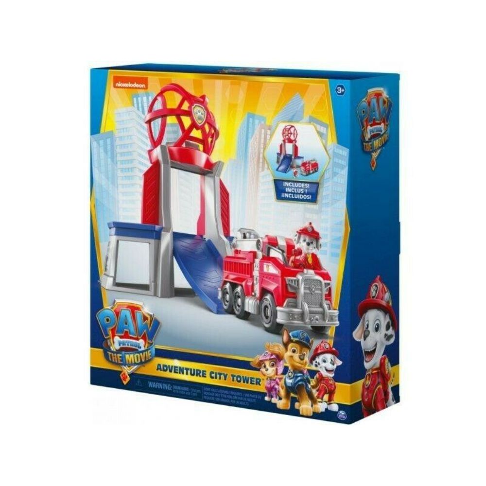 Paw Patrol The Movie: Adventure City Tower Playset Marshall Fire Truck Car Toy