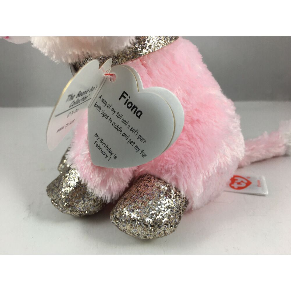 TY Beanie Boos Cat Fiona Pink Reg
