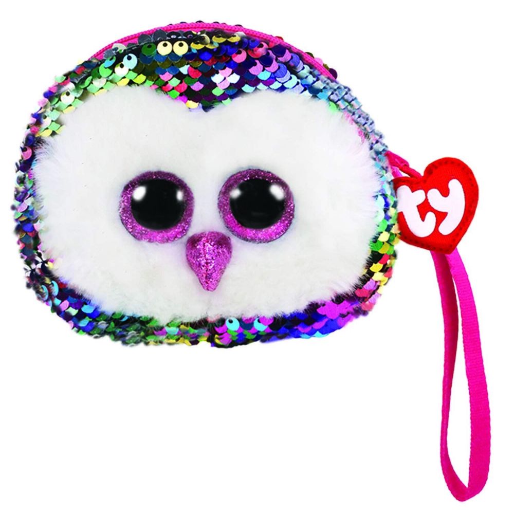 Ty Fashion Owen The Owl Wristlet Rainbow Sequins