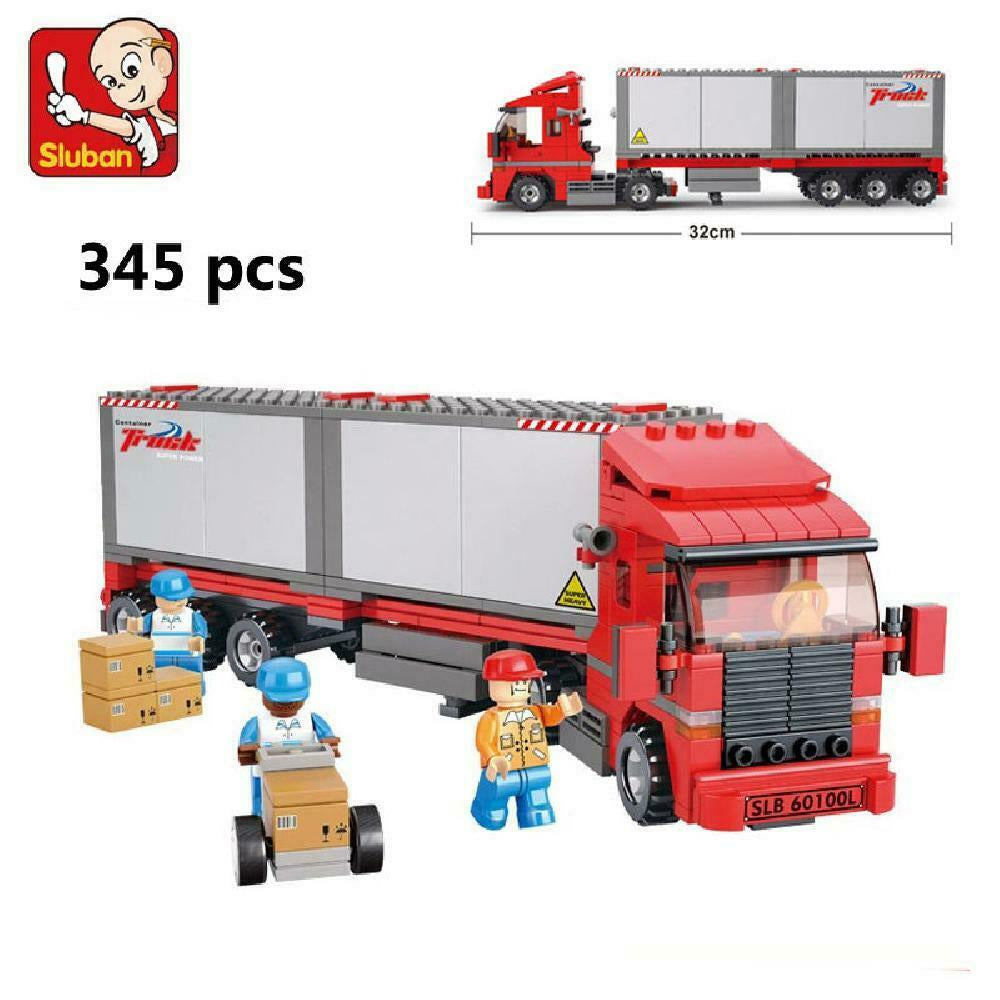 Sluban Double Van Freight Train  345 Pcs  Image#2