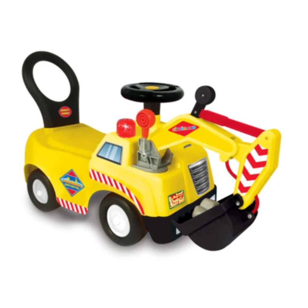 Kiddieland Construction Truck With Backhoe Activity Ride on