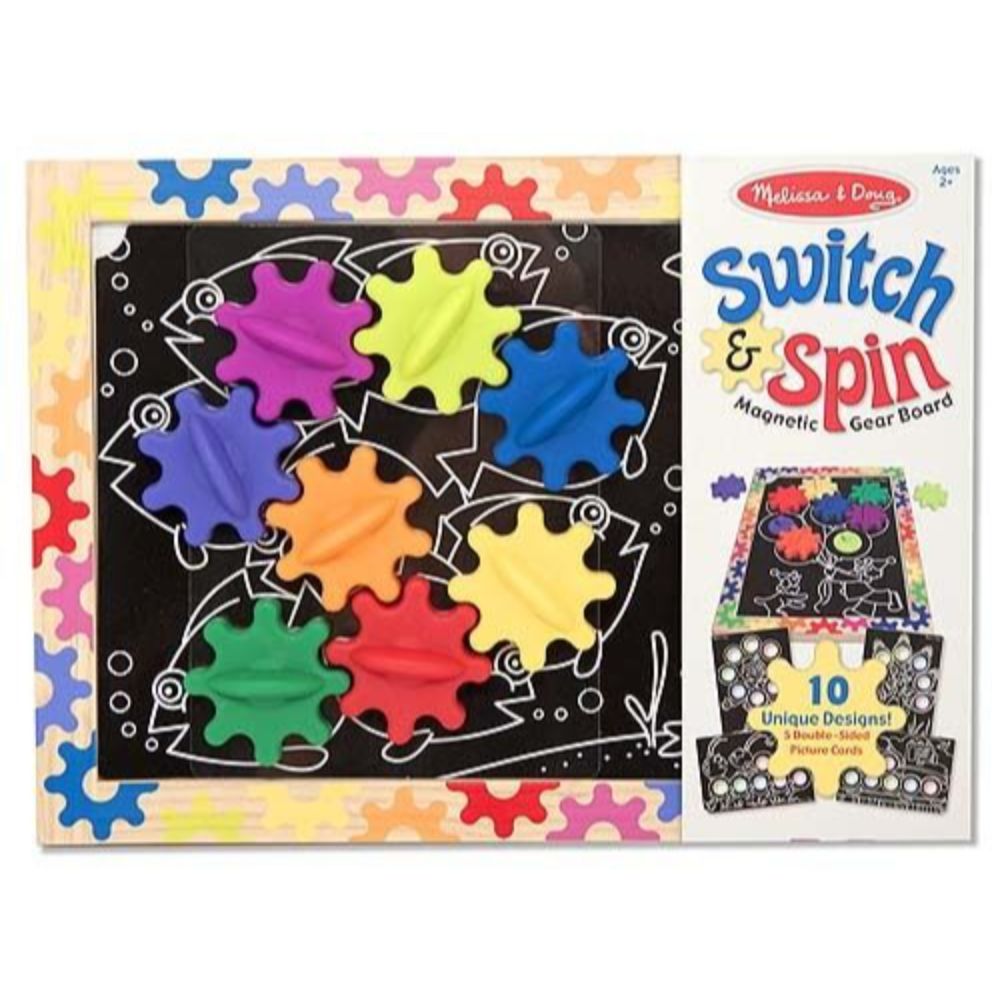 Melissa & Doug Switch&Spin Magnetic Gear Board  Image#1