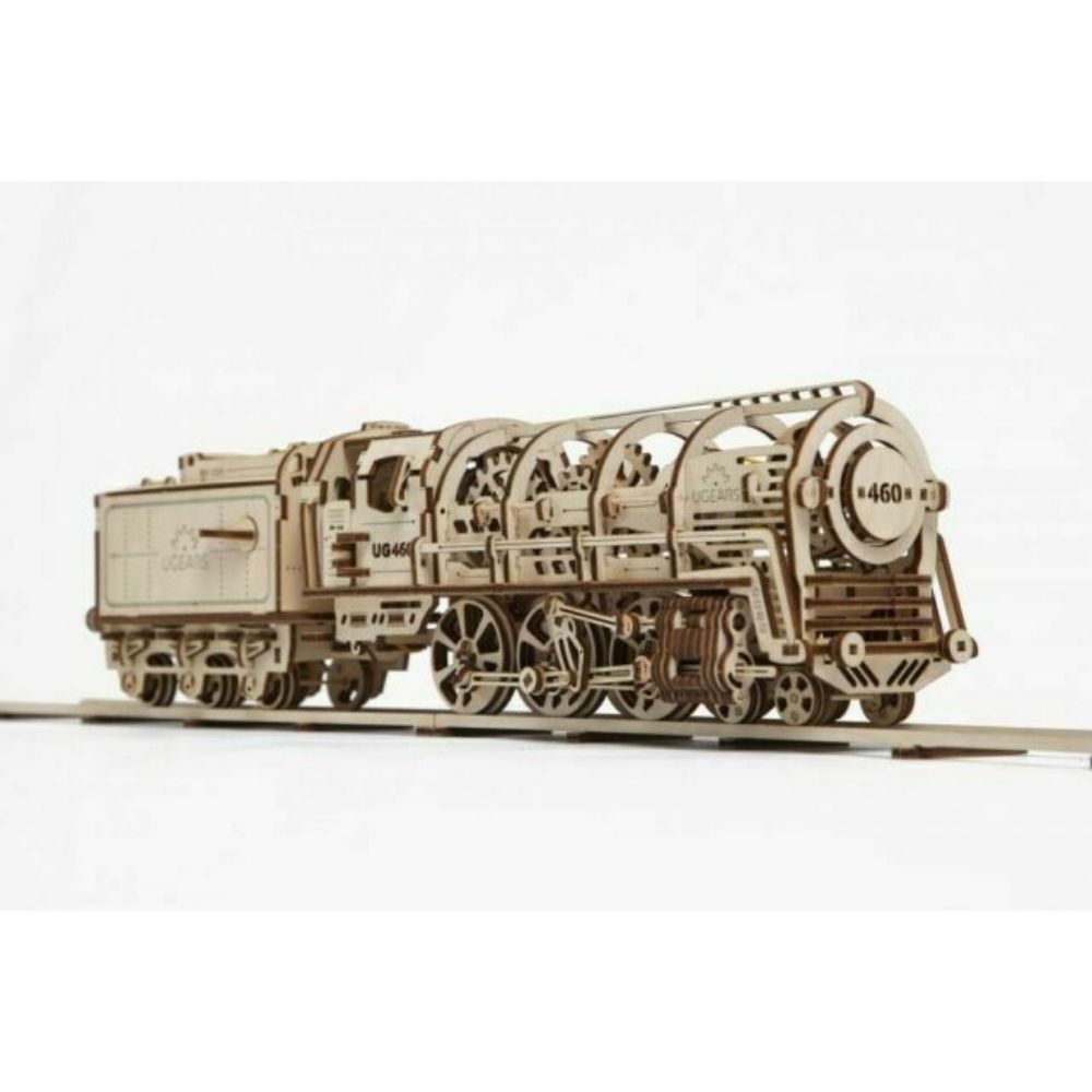 Ugears Model Steam Locomotive With Tender