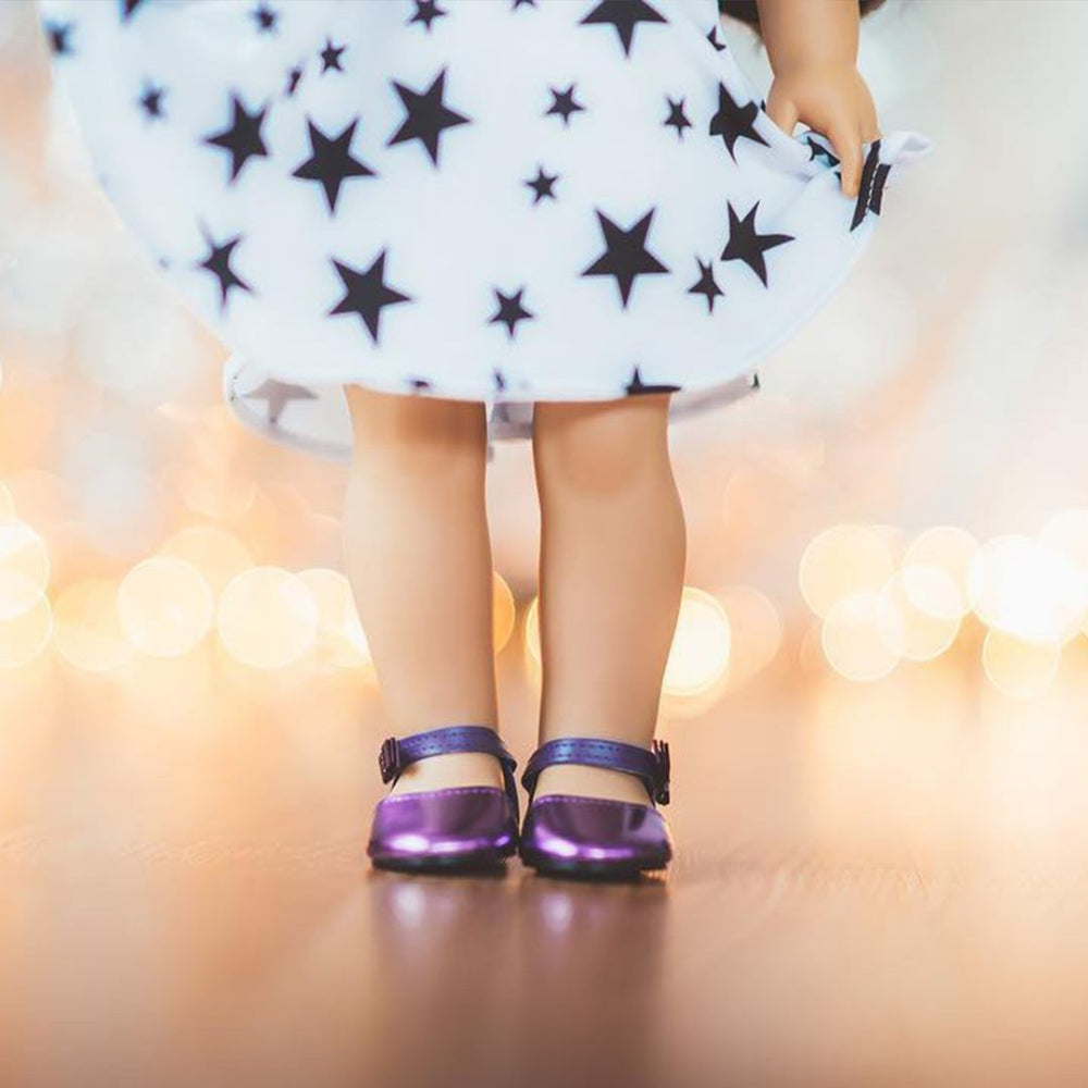 Our Generation Fashion Shoes - Patent Purple