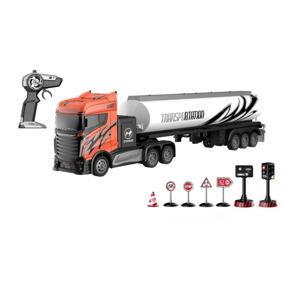 Crazon 2.4G 1:16 4CH Remote Control Truck R/C Oil Tanker Model