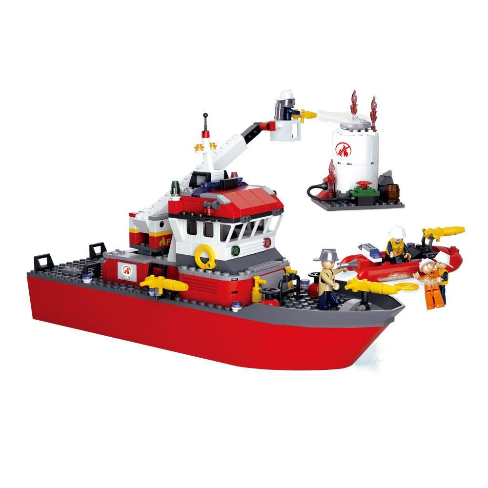 Sluban Fire Boat And Oil Tank 429 Pcs  Image#1