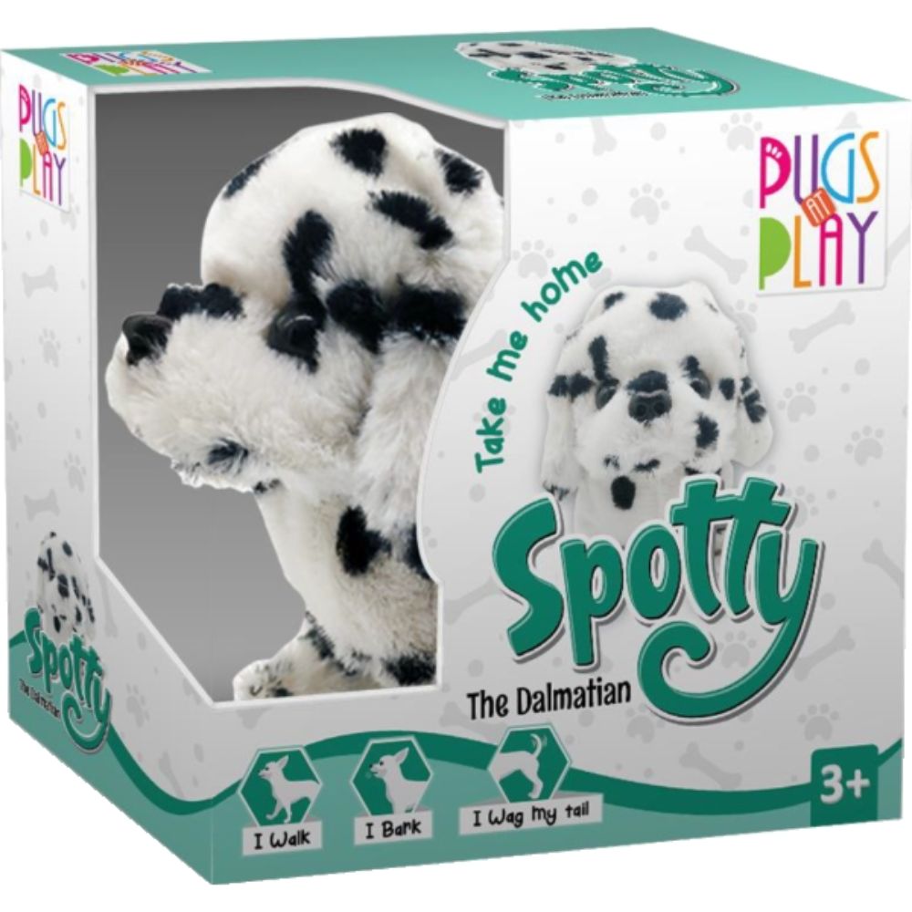 Pugs at Play Spotty mechanical Dog