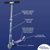 Microscooter Sprite Classic Micro Scooter: Blue Stripe  Image#4