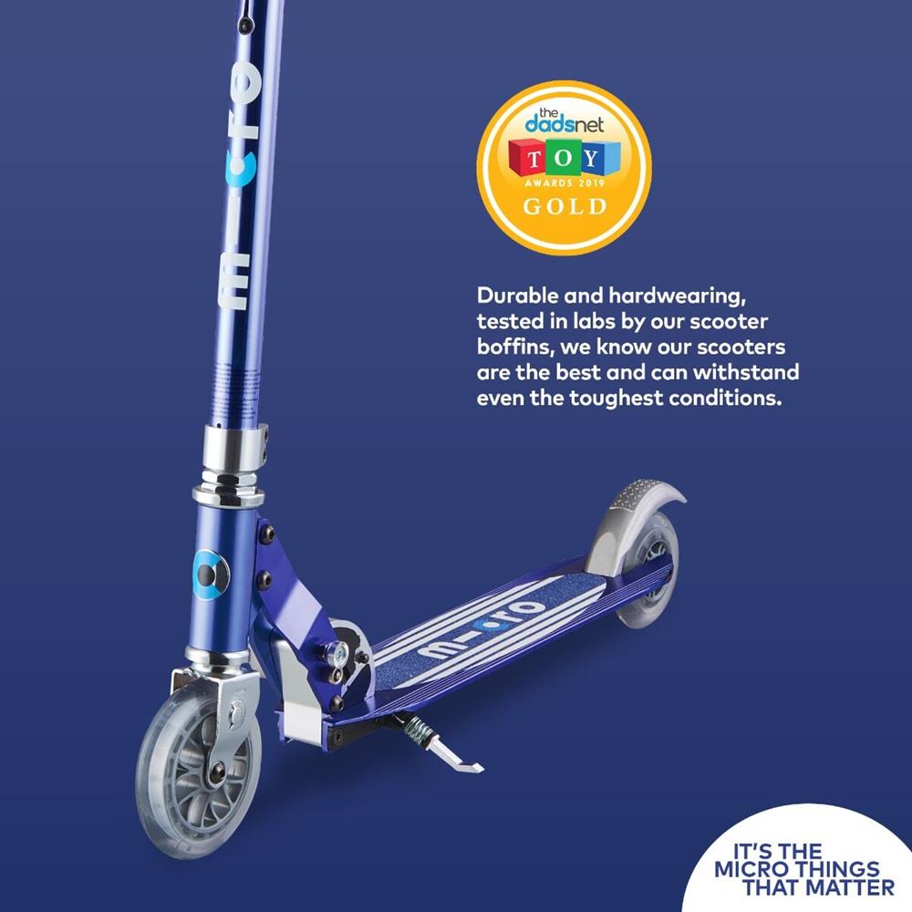 Microscooter Sprite Classic Micro Scooter: Blue Stripe  Image#6