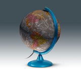 Tecnodidattica - Night & Day  Illuminated and revolving Globe 10"/25cm Diameter, Blue