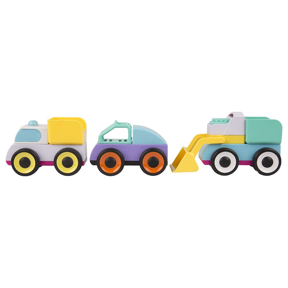 Playgro - Build And Drive Mix N Match Vehicles Pack Of 3
