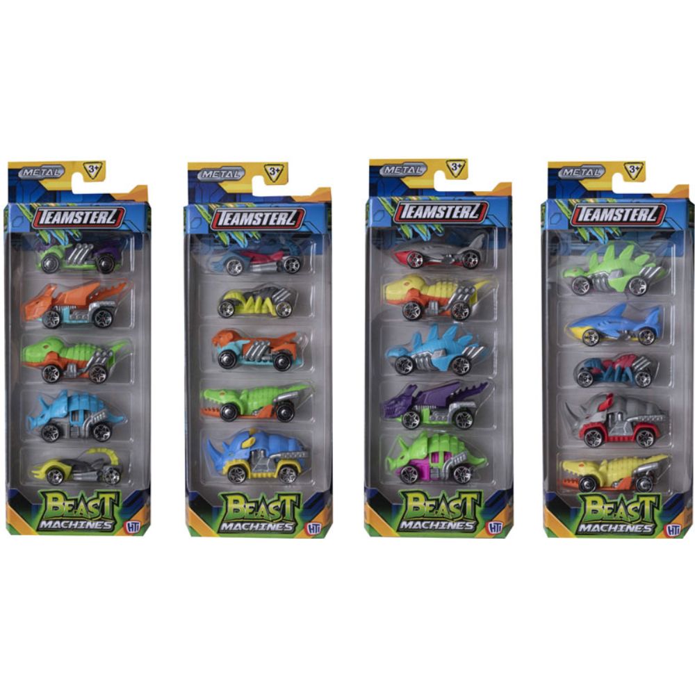 Teamsterz - Beast Machines Die-Cast Cars 5 Pack